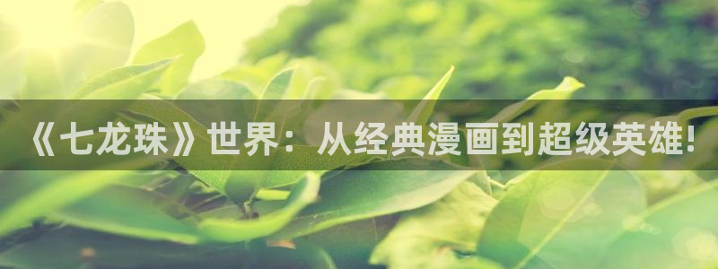 51漫画成人：《七龙珠》世界：从经典漫画到超级英雄!